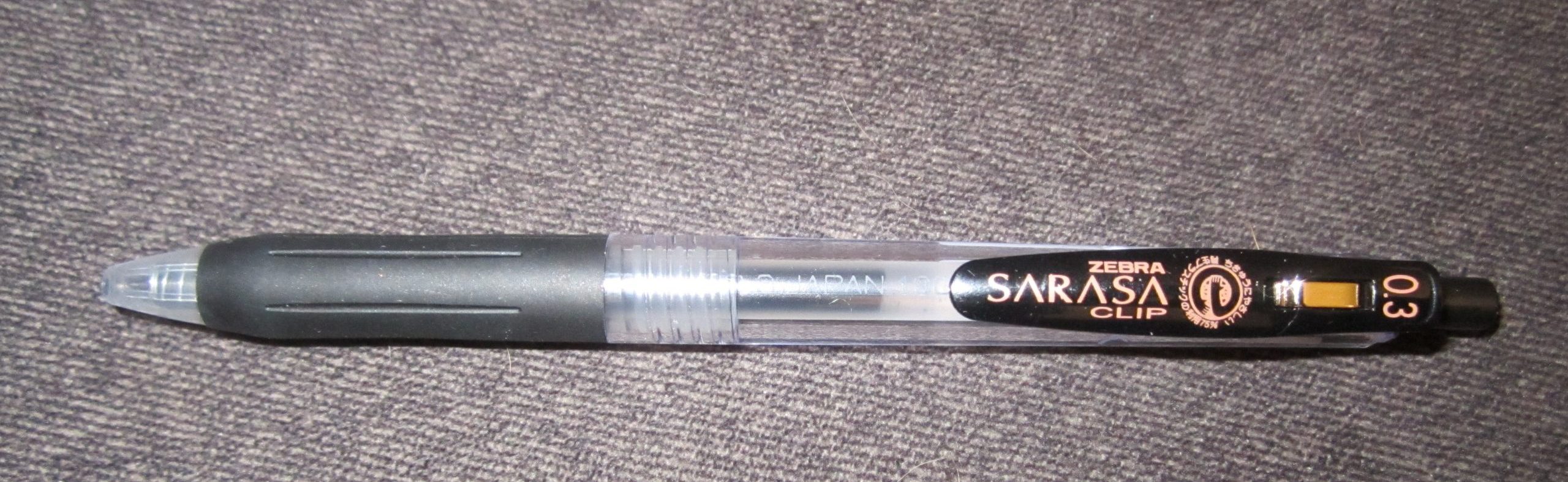 Pen/Pencil Review] Zebra Sarasa Clip Black – 0.3mm – Rhonda Eudaly